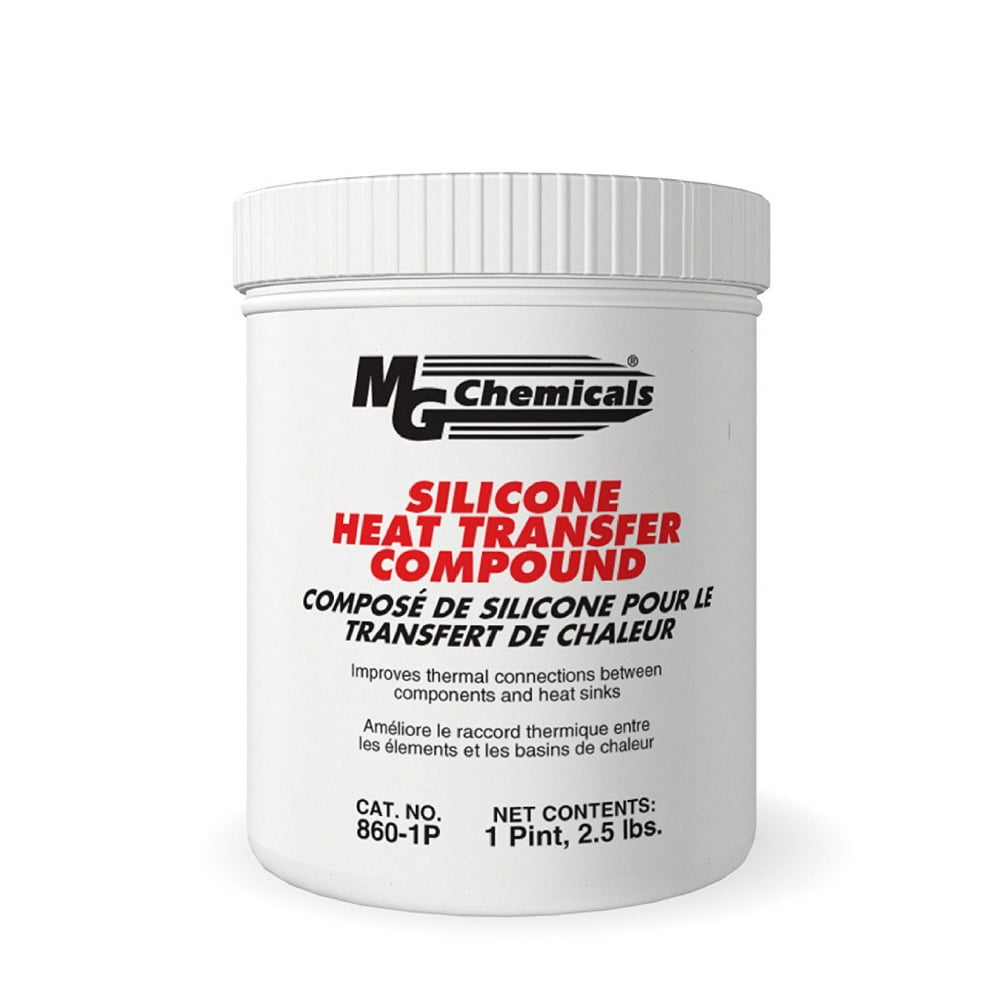 MG Chemicals Silicone Heat Transfer Compound, 1 pint Tub, White