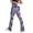 Purple, variant on Fsqjgq Flare Leggings for Women New Tie Dye Printed Yoga Pants Seamless Lift High Waisted Workout Leggings Bell Bottoms Pink S