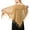 Camel, variant on Triangle Lace Shawls and Wraps for Evening Dresses with Tassels for Evening Party Mesh Wedding Shawls