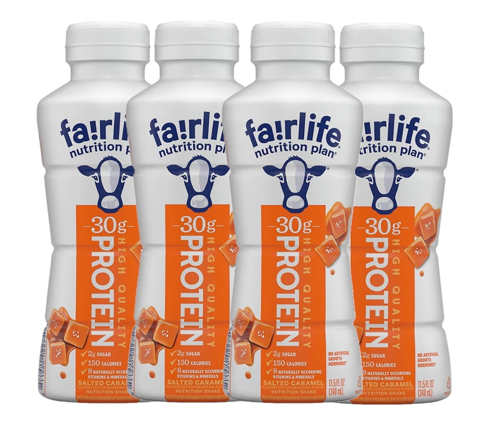 Fairlife Nutrition Plan Salted Caramel 4 Pack 11.5 fl oz Bottles