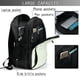 thumbnail image 4 of Balery Green Checkboard Mochila con carga USB para hombre y mujer - Mochila impermeable y antirrobo para laptop con puerto USB para viajes, trabajo, 4 of 7