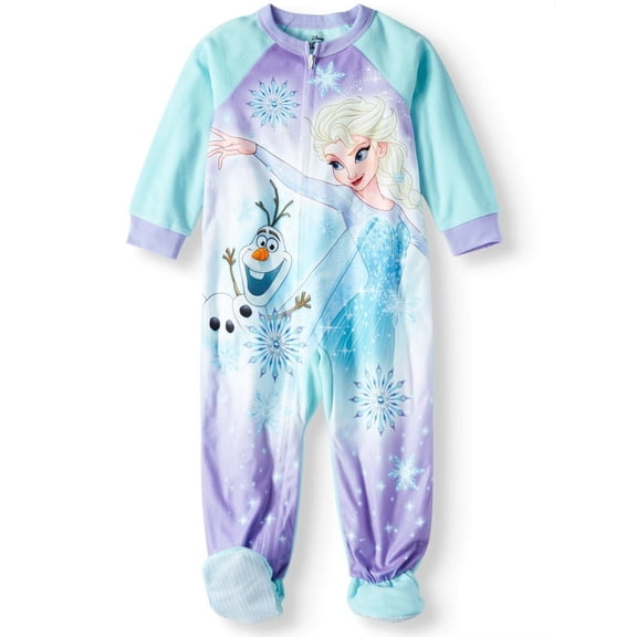 Disney Frozen Elsa Footed Blanket Sleeper Pajama Girl Size 5T