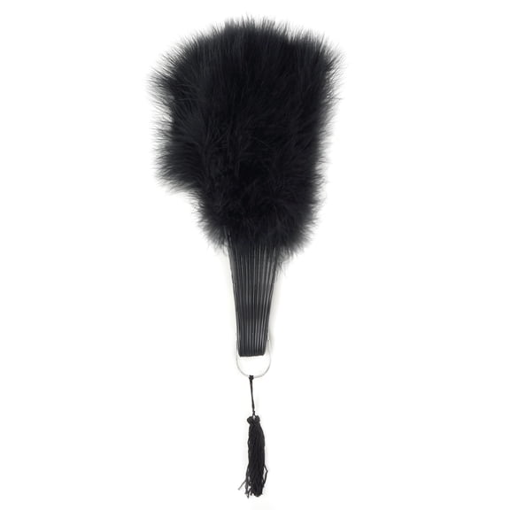 Zucker Marabou Feather Fan - 11 - 20" - Black