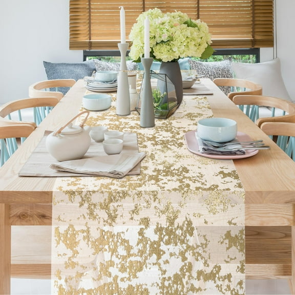 Phenofice Table Cloths Golden Polyester 1Set 18X2X0.004In