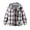 Grey, variant on CAICJ98 Kids Boys Girls Button Down Shirts Long Sleeve Lightweight Plaid Hooded Flannel Shirt Cute Tops (Grey,7-8 Years)