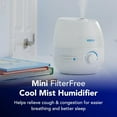 thumbnail image 3 of Vicks Mini Filter Free Cool Mist Humidifier, Small Room – Variable Mist Control – Works with Vicks VapoPads, 3 of 5