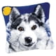 thumbnail image 5 of Kit de gancho de pestillo de animales para hacer fundas de cojín, manualidades, costura, crochet, 17 x 17 pulgadas Lobo, 5 of 9