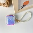 thumbnail image 4 of Compatible with AirPods Case Cute for Women,Luxury Colorful Cover Case with Pearl Keychain,Soft TPU Shockproof Protective Case for Airpods 2 &1-Pearl, 4 of 12
