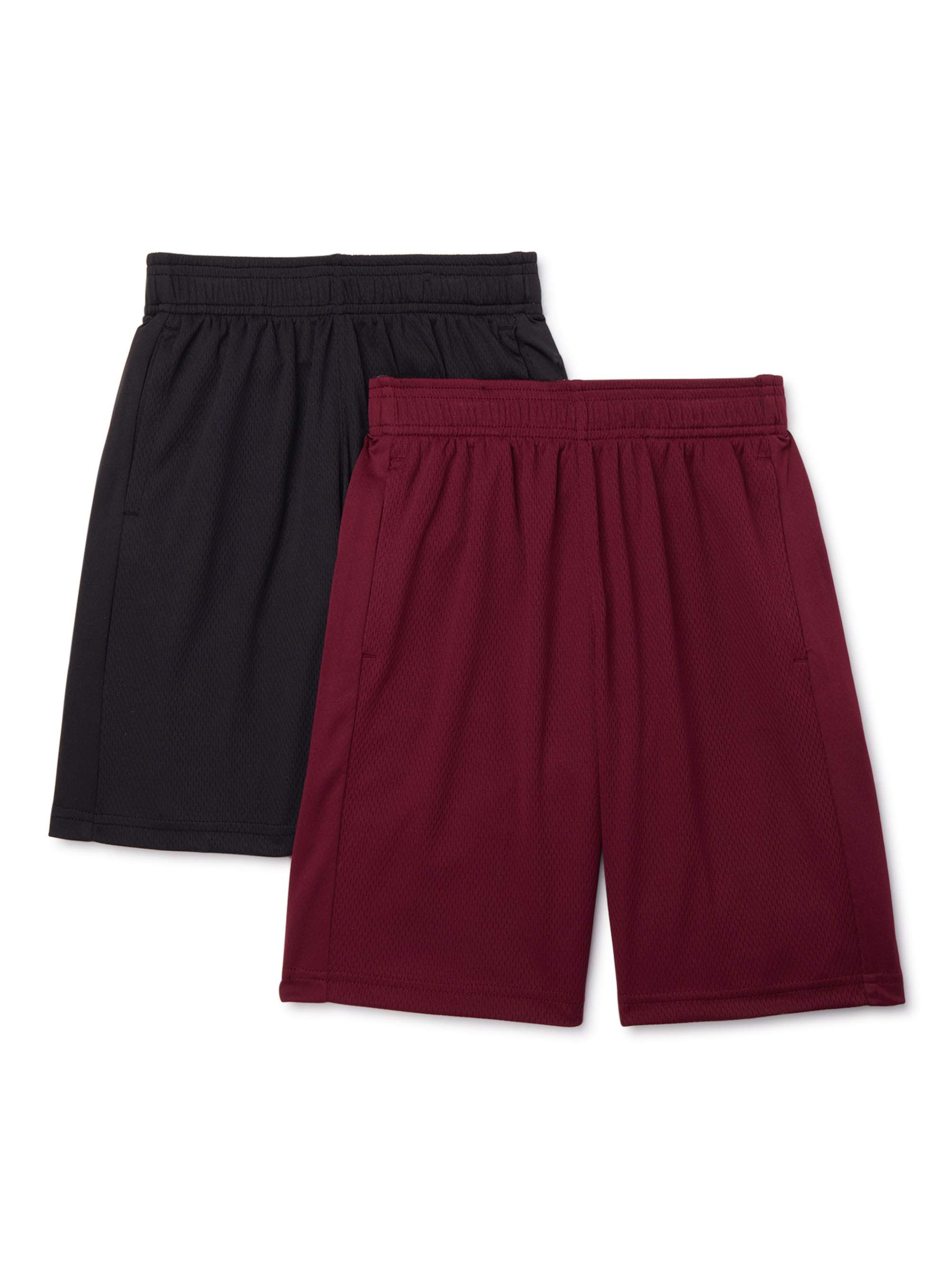 Athletic Works - Athletic Works Boys Core DriWorks 2-Pack Shorts, Sizes 4-18 & Husky - Walmart 