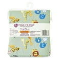 thumbnail image 6 of Parent's Choice 100% Cotton Infant Fitted Crib Sheet, Jungle Family, 6 of 8
