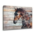 thumbnail image 2 of "Fire Horse" Painting Print on Wrapped Canvas Poster Bedroom Decor Sports Landscape Office Room Decor Gift,Frame-style,20x30inch(50x75cm), 2 of 8
