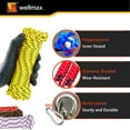 thumbnail image 3 of Wellmax 4 Pack 3/16" x 50ft Diamond Braided Polypropylene Rope with UV Treatment and Weather Resistant, Assorted Color, 3 of 8