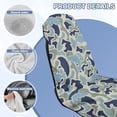 thumbnail image 6 of KUIFORTI Camo Blue Car Front Seat Covers Lightweight Versatile Car Sweat Towel Seat Cover with Storage Bag Easy Installation for Yoga,Gym,Workout,Sports,Running,Camping and Beach, 6 of 7