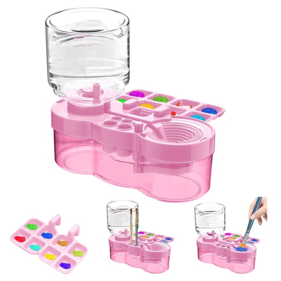 Upgraded Paint Brush Cleaner Tool,Brush Rinser Cup Painting Running Water Circulation Art Supplies for Acrylic,Watercolor and Water Based Creative Gift for Adult Artist Beginners Kids