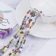 thumbnail image 5 of 5 hebras de 6 mm de cuentas de vidrio millefiori de Murano, hechas a mano, de colores aleatorios, lisas y sueltas, para pulseras y bisutería. 1 hebra de 16", 5 of 7