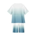 thumbnail image 5 of Fall Saving! Tuobarr Short Set for Boys, Boys Girls Gradient T-Shirt Set Printed Children Shorts Set Child's Two-Piece Set White 5-6 Years, 5 of 6