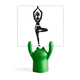 thumbnail image 1 of Yoga Girl stand mantener la silueta Estante de notas, estante de ranas de animales de dibujos animados, 1 of 3