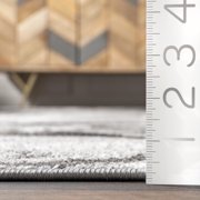 nuLOOM Remona Modern Abstract Area Rug, 4' x 6', Remona Grey