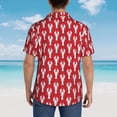 thumbnail image 6 of Daiia Cartoon Lobster Hawaiian Shirt for Men Gentle Cotton Regular Short Sleeve Casual-3X-Large, 6 of 9
