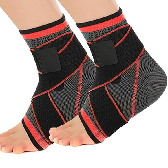 Sports Ankle Support, Adjustable Ankle Brace for Women and Men, Stabilize Ligaments, Eases Swelling and Sprained Ankle, Breathable Compression,