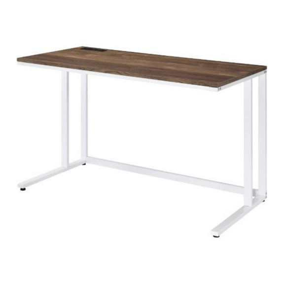 Accent Table, Oak & Black Finish