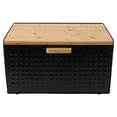 thumbnail image 2 of Wooden Bread Box Vintage Large Capacity Bread Storage Bin Kitchen Countertop Suitable Housewarming Gifts, 2 of 7