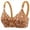 *4-Coffee, variant on VBVC Women's Breathable Floral T-Shirt Bra,Ladies Full Coverage Underwear,Lightweight Supportive Bralette For Women,Khaki,Size 42