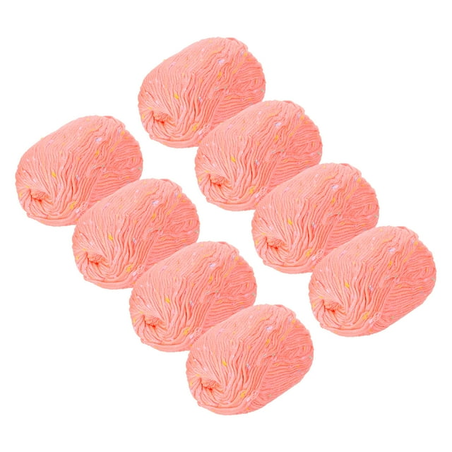 Unique Bargains Fil Acrylique Rose pour Crochet, Lot de 8, 50 g Chacun