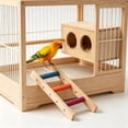 Curated visual reference: Fresh Look at Wooden Bird Ladder Toy Parrot Climbing Chew Toy With Colorful
