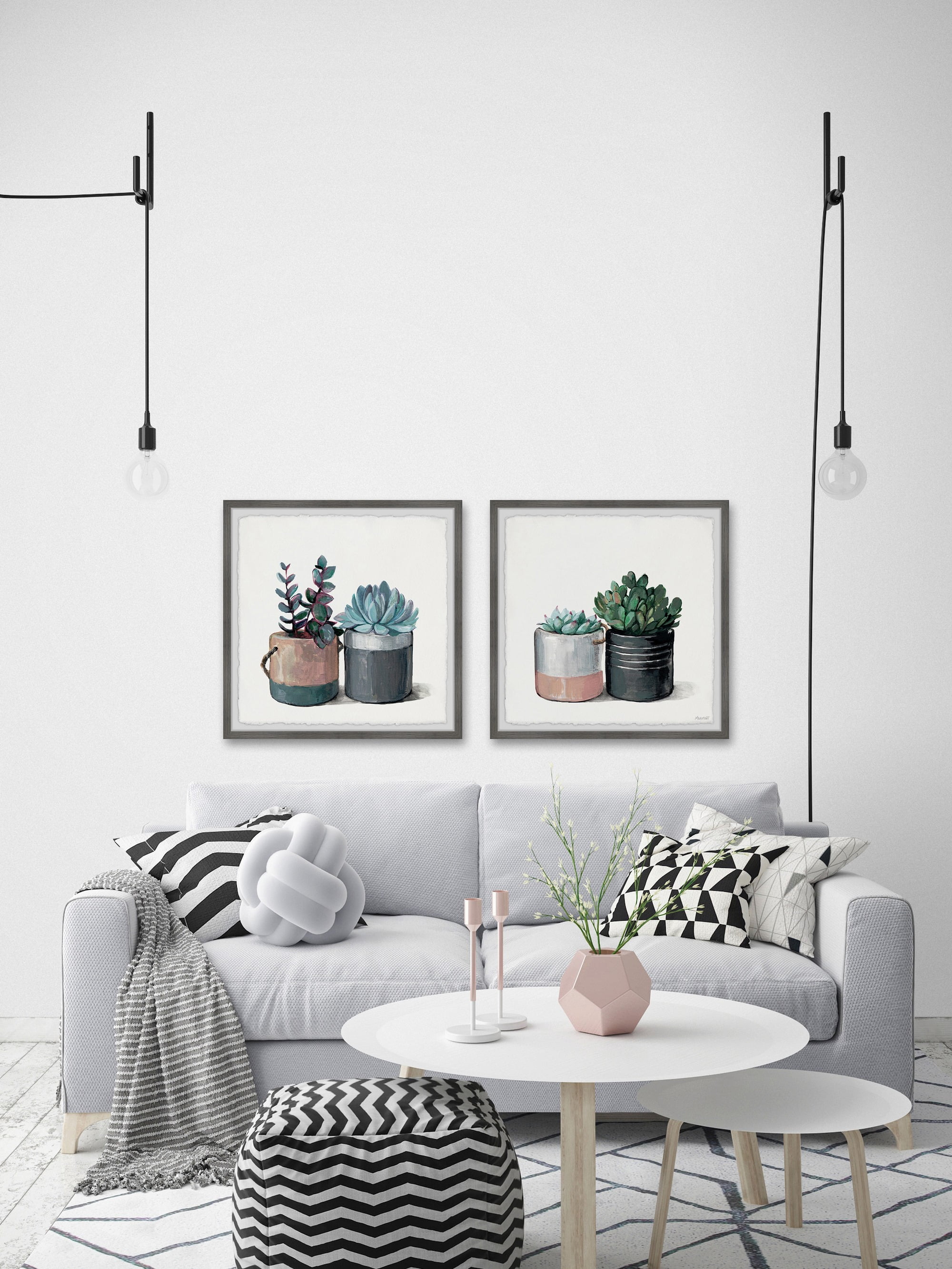 Marmont Hill Succulent Planters Diptych