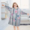 thumbnail image 5 of BZSMCE Wearable Blanket Hoodie Fashion Starry Constellation Dance Home Wear, 5 of 7