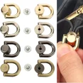 thumbnail image 4 of Bolsa de anillo en forma de D, hebillas de Clip lateral, hebilla Retro de Metal doble D, asas de cadena para bolso, conector, correa para bolso, acces, 4 of 5