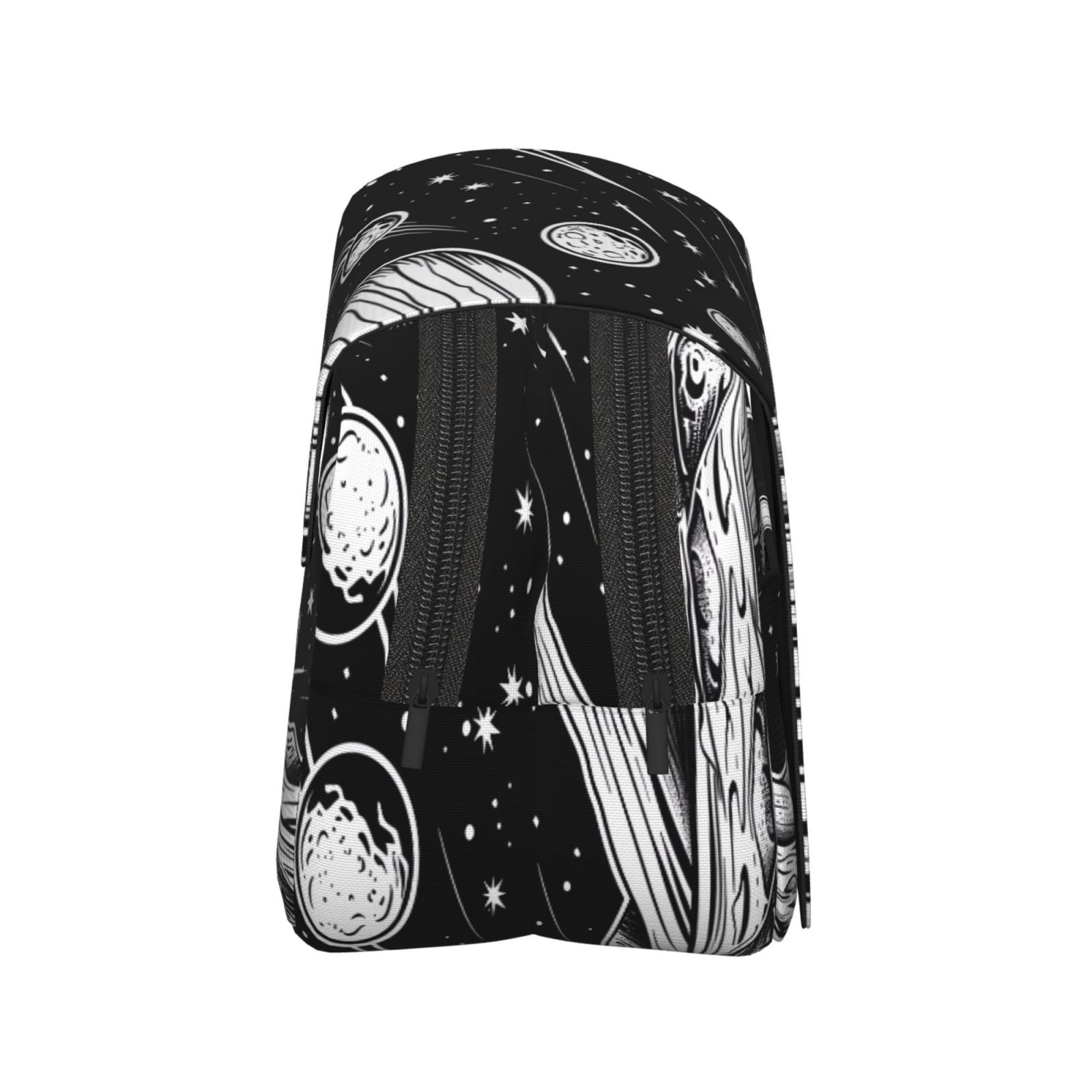 Rateoe Cosmic Landscape Celestial Art Pattern Double Clamshell Pen Case, Storage Organizer with Two Zipper Compartments– Holds Up to 50 Pencils & Pens
