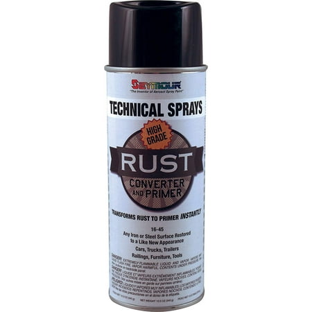 16-045 Rust Converter, Black, Suggested uses: vehicles, trailers, fences, railings, sheet metal and storage tanks By