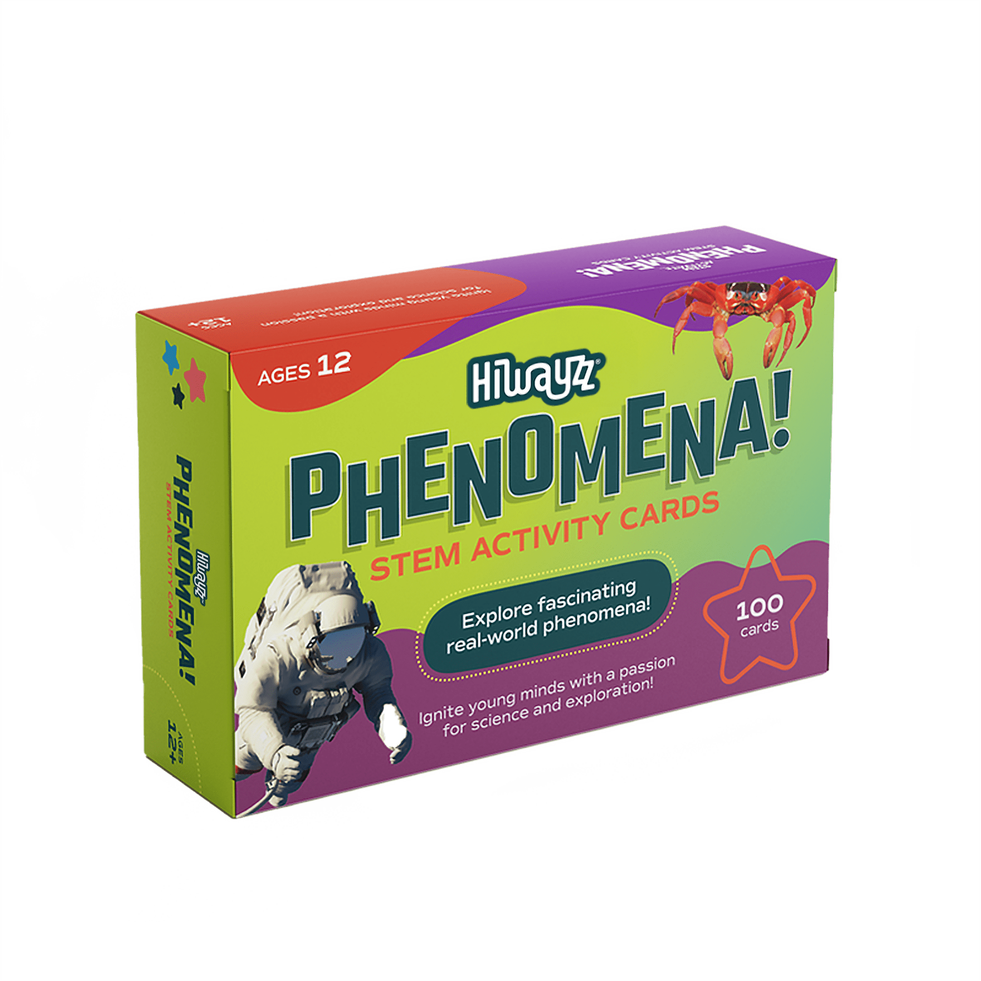 Hiwayzz Phenomena! S.T.E.M Activity Cards Ages 12+ 100 Count