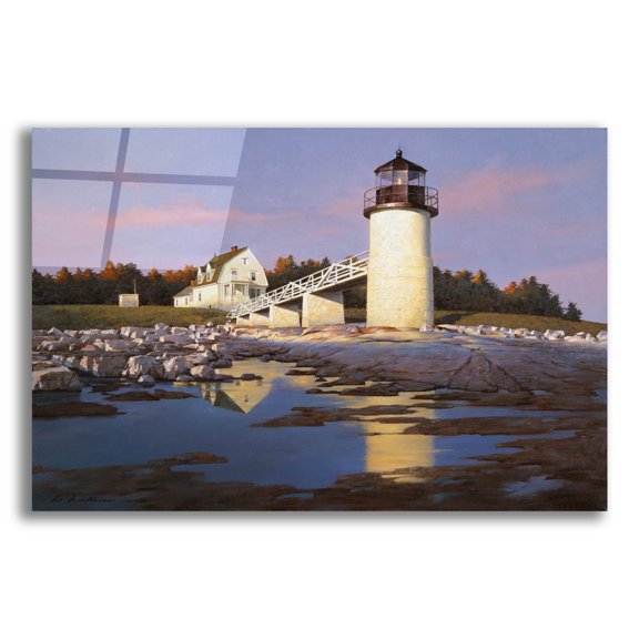 Epic Art 'Lighthouse 3' by Zhen-Huan Lu, Acrylic Glass Wall Art, 16"x12"