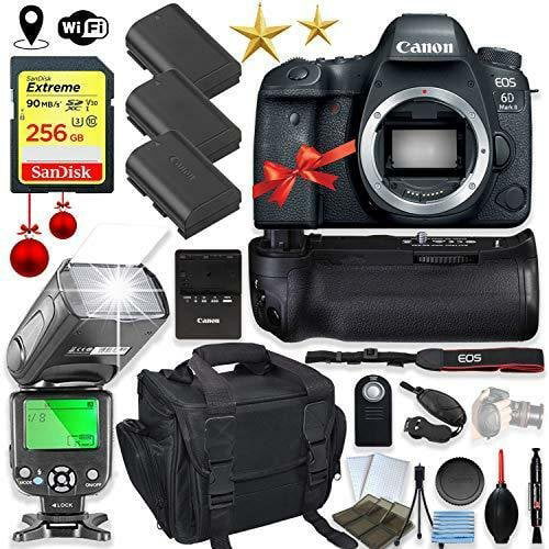 Canon EOS 6D Mark II DSLR Body Only Kit + Holiday Bundle -