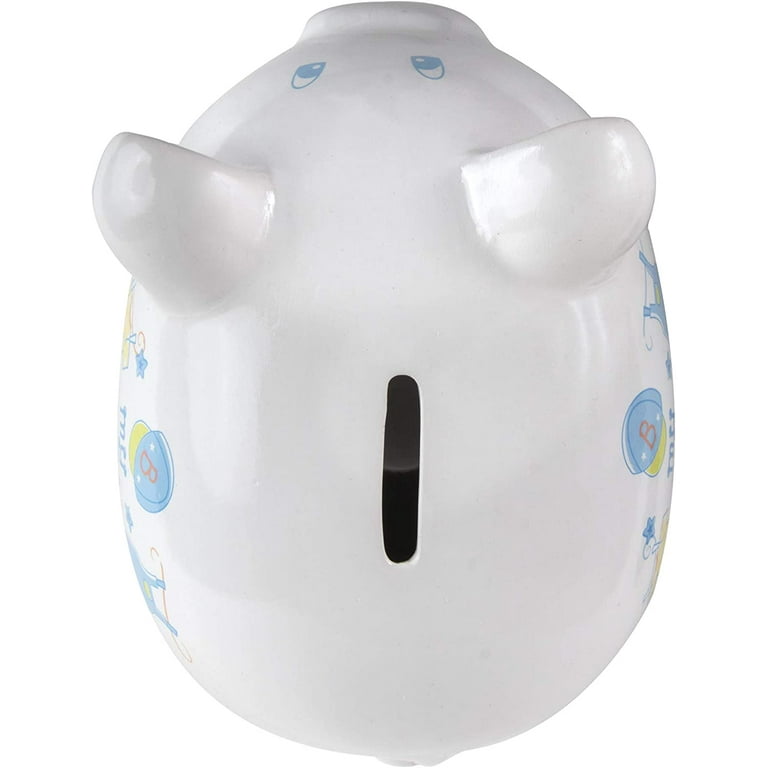  Baby Essentials My First Piggy Bank, Baby's First Piggy Banks  for Boys and Girls (Blue) : Toys & Games