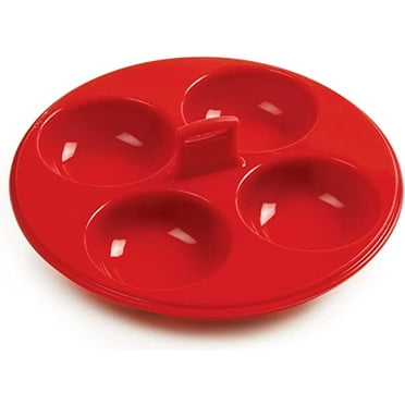 Cuoci Uovo In Camicia Cuisipro - In Silicone, Rosso, Set Da 2, Per Uova Perfette - Foto 3