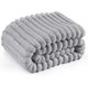thumbnail image 1 of Light Grey Fleece Blanket for Couch - Super Soft Cozy Blankets for Women, Cute Small Blanket for Girls, 60x80 Inches, 1 of 4
