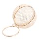 thumbnail image 1 of Bolso de hombro con bola de metal hueca para mujer, tipo jaula, redondo, para noche, boda, fiesta (dorado, incluye pulsera)., 1 of 5