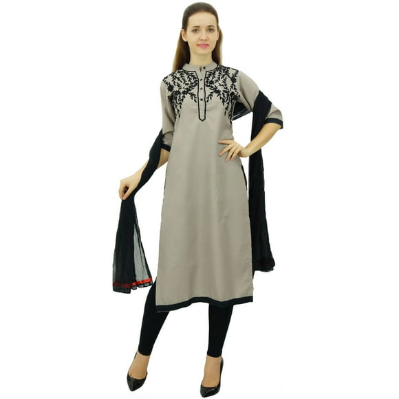 Atasi Womens Flaired Anarkali Salwaar Kameez with Dupatta Indian Custom Dress
