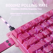 ATTACK SHARK X68 HE Rapid Trigger Keyboard Magnetic Switch 60% Wired 8KHz Magnetic Keyboard With 0.01mm RT Accuracy, Support RT/Snap Tap/DKS/MT/TGL