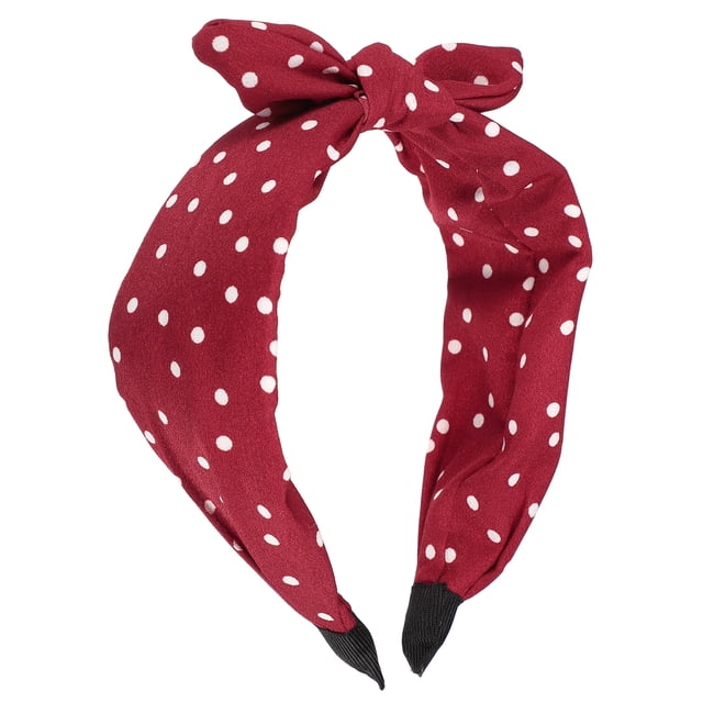 Lazo Diadema con Conejo Orejas Unique Bargains Rojo 2.17 Pulgadas Ancho