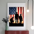 thumbnail image 2 of Diamond Art Kit for Adults, Soldiers Silhouette Flag Background Diamond Painting for Adults Beginners, DIY Diamond Art Painting Kits, 5D Diamond Painting Crafts for Home Decor 12x16 Frameless, 2 of 7