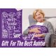 thumbnail image 2 of LHSHID Aunt Gifts from Niece Nephew Best Auntie Ever Gifts Blanket for Aunt Birthday Gifts Flannel Blankets for Women Purple 50"x60", 2 of 7