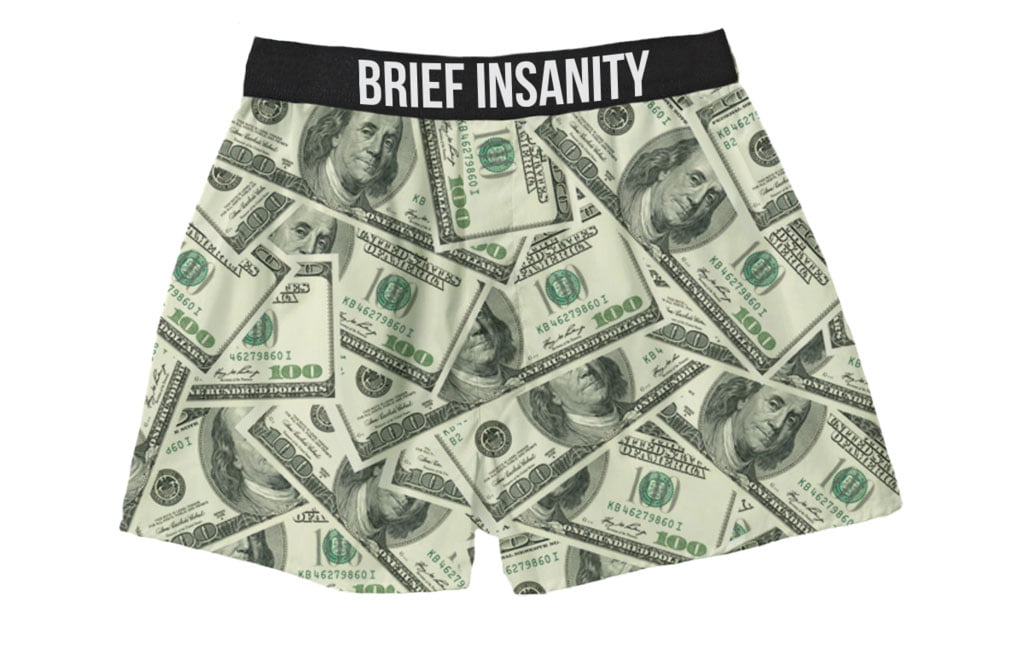Gold Money Paper Underwear Hundred Dollar Bills Print Boxer Shorts Trenky  Men Underpants Comfortable Shorts Briefs Gift - AliExpress