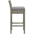 thumbnail image 3 of Modway Conduit Rattan Outdoor Bar Stool in Light Gray and Gray (Set of 2), 3 of 4