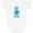 AA-White, variant on Blue robot Boys or Girls Baby Bodysuit