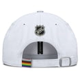 thumbnail image 4 of Men's Fanatics White Seattle Kraken PRIDE Adjustable Hat, 4 of 4